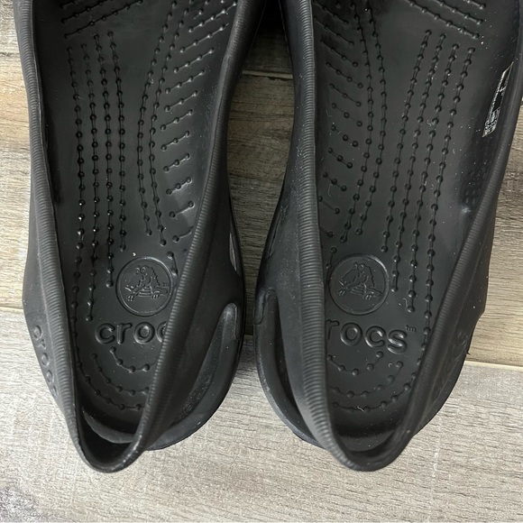 Crocs Kadee Sling Back Slide in Black Flat Size Women’s 8 - Picture 7 of 10